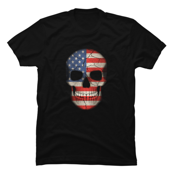 american flag skull shirt